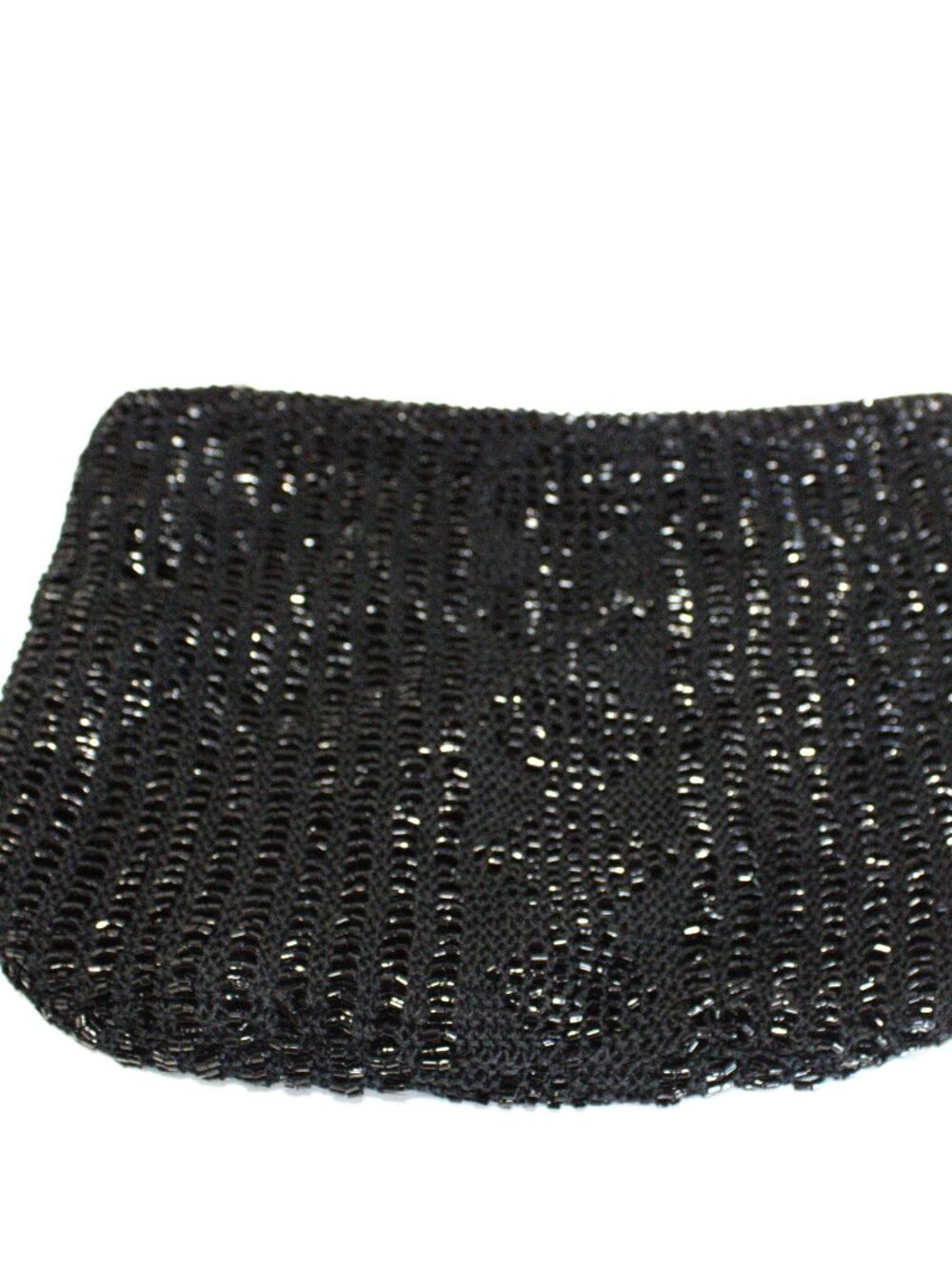 Ricki Designs, Handmade Beaded Clutch with Silver Hardware